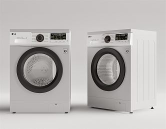 Modern washing machine 3d model