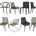 Stylish Accent Chairs With Modern Design Upholstered Seats And Metal Wooden Legs