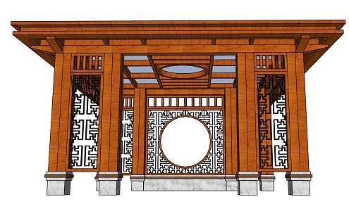 Chinese pavilion 3d model