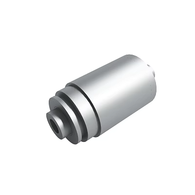 Stainless Steel Cylindrical Mechanical Component With Smooth Surface And Connection Ends 3d model