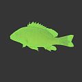 Modern Fish Marine Fish Yellow Flower Fish Food Fish Tropical Fish Ornamental Fish Marine Life 3d model