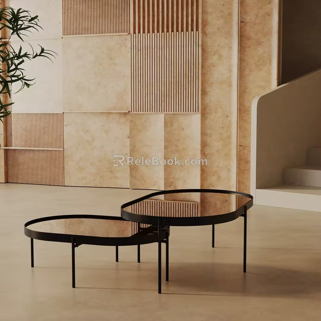 Modern coffee table 3d model
