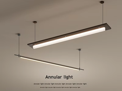 Modern Annular Ceiling Light With Bright Indoor Modern Style Illumination Design 3d model