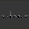 Silver Streamlined Aircraft Models with Geometric Patterns on Dark Background with Reflective Surface 3d model