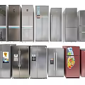 Various Modern Refrigerators And Freezers In Different Colors And Styles For Home Use