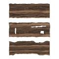 Rustic Natural Stone Inlaid Wood Decorative Slabs For Interior Decoration