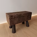 Modern small bench wind small bench 3d model