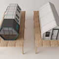 Modern Vacation House Architecture With Geometric Structure Large Windows And Wooden Platform