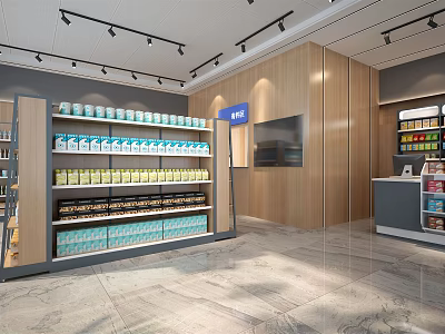 Modern Supermarket Supermarket Shelf Supermarket Shelf Store Shelf Store Shelf Store Cashier Shop 3d model