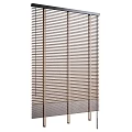 Modern Window Blinds Design With Wooden And Metal Horizontal Slats For Home Interior
