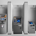 ATM machine ATM machine all-in-one machine intelligent machine calling machine 3d model