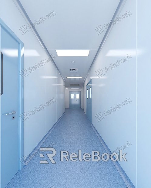 Food Company Laboratory Purification Area Corridor model