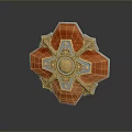 Medieval Shield Ancient Shield Defensive Weapon Ancient Shield Iron Shield Protective Shield Wooden Shield 3d model