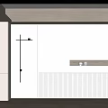 Modern background wall Minimalist background wall 3d model