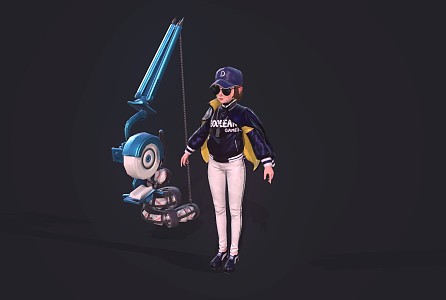 Little Girl Game Character Anime Character 3d model