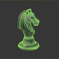 Horse Head Shaped Decorative Furniture With Metallic Finish And Circular Base