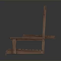 Natural Wood Outdoor Bench Featuring Center Table And Armrests Modern Design