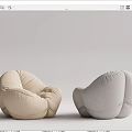 Puffy Bean Bag Chairs in Various Colors for Cozy Living Room Seating