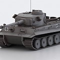 Tiger Tank Heavy Tank World War II Tank German Tank 3d model