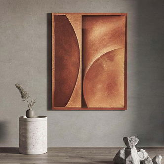 Quiet Decorative Painting Abstract Decorative Painting 3d model