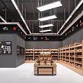 Supermarket Meat Products Area With Fresh Display Counters Clear Signage And Organized Setup