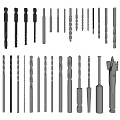 Hardware Tools Drill Bits Set with Various Sizes High Quality Steel for Home Professional Use 3d model