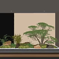 Modern landscape sketch staircase landscape sketch 3d model