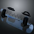 AQUA GYM Transparent Water Fitness Exercise Equipment With Handles And Measurement Marks