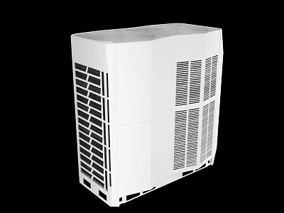 White Modern Air Cooler Fan With Vent Design And Efficient Cooling Performance 3d model