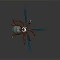 Robot Spider Robot Mecha Spider Science Fiction Spider Mechanical Spider Battery Spider Tower Defense 3d model