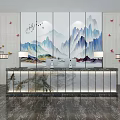 New Chinese Reception Desk 3d model