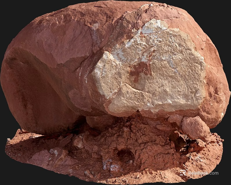 Natural Stone And Wood Elements With Organic Texture For Rustic Home Decor 3d model