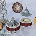 Heavy Duty Industrial Electrical Equipment With Steel Towers Components And Tools