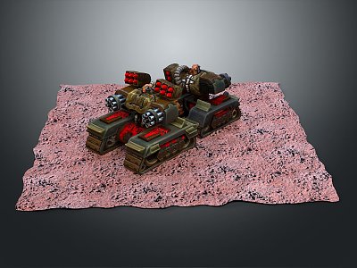 Sci-fi Tank Cartoon Tank Sci-fi Vehicle Sci-fi Vehicle World of Tanks Tank War Anime Tank 3d model