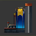 Modern Sci-Fi Equipment Sci-Fi Items Sci-Fi Components High-Tech Components 3d model