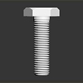 modern screw nut pan head screw round head screw 3d model