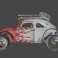 Four-wheel-drive off-road vehicle 3d model