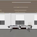 Modern Activity Room 3d model