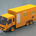 Yellow State Grid Emergency Power Supply Vehicle with Truck Style and Equipment Unit
