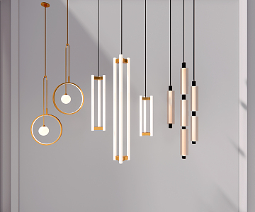 Modern chandelier 3d model