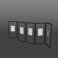 Foldable Display Shelves with Glass Windows and Mobile Wheels for Retail Showrooms