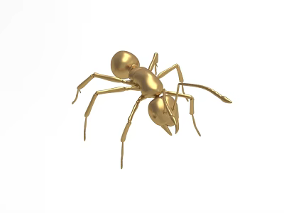 Golden Ants Shape Rich Ants Lucking Fortune Ants 3d model Golden Ants Shape Rich Ants Lucking Fortune Ants 3d model