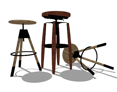 Industrial LOFT Bar Stool Bar Chair 3d model Industrial LOFT Bar Stool Bar Chair 3d model