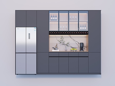 Modern Decorative Wine Cabinet 3d model