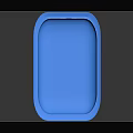 Blue Rectangular Plastic Pet Basket For Small Animals With Grid Design