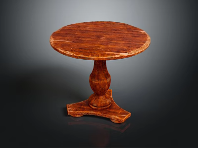 Wooden Round Table With Smooth Top And Carved Pedestal Base Design 3d model Wooden Round Table With Smooth Top And Carved Pedestal Base Design 3d model