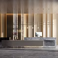 Modern reception desk Reception 3d model