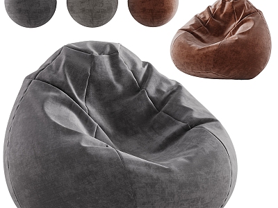 Modern Lazy Sofa Bean Bag Chair 3d model