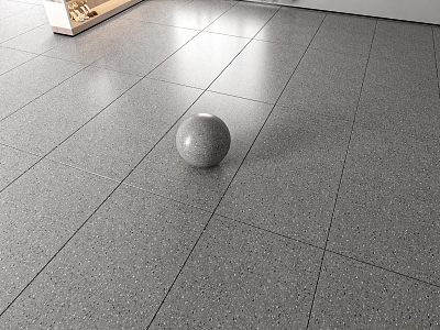 gray terrazzo tile fine particle terrazzo floor tile kitchen bathroom tile cafe tile canteen tile 3d model