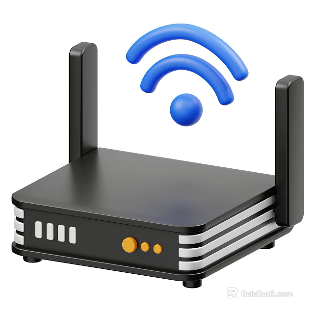 Modern Wireless Router with Dual Antennas and Strong Wi-Fi Signal for Home Use 3d model 